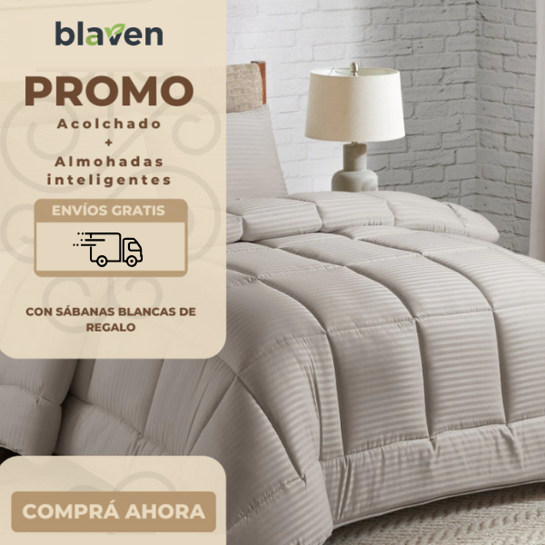 2X1 EN ACOLCHADOS Y SABANAS + 2 ALMOHADAS INTELIGENTES DE REGALO (ENVÍO GRATIS)